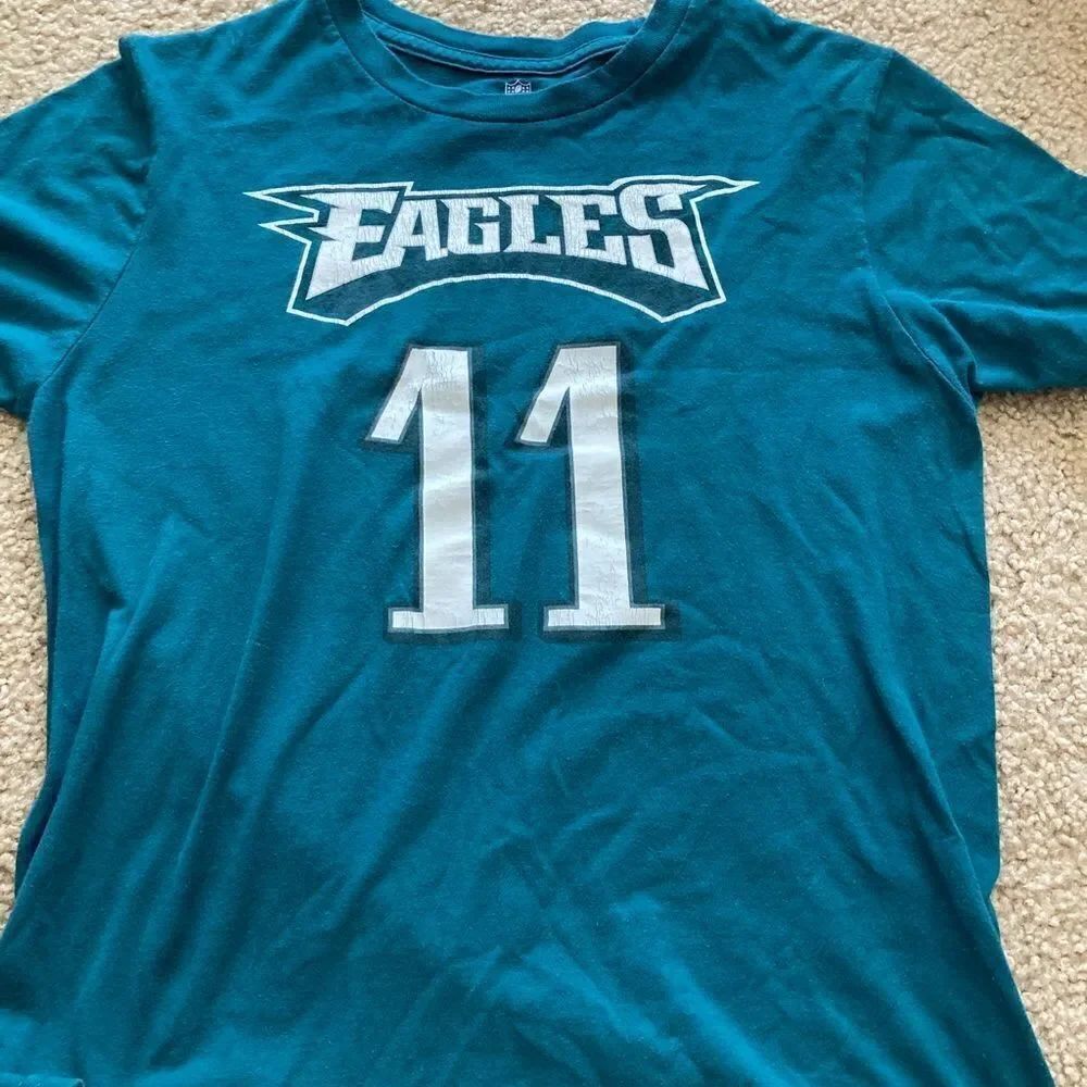 Boys NFL Philadelphia Eagles Football Carl Wentz Jersey Tshirt